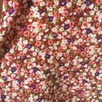 Timing Brand Womens medium cute short spring red floral zip front skirt Photo 2