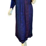 VINTAGE 1990'S PURPLE & BLUE CAROLE LITTLE RAYON & VELVET BOHO DRESS (6) Photo 7