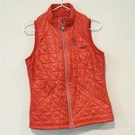 Gramicci Vest Womens Insulated Small Orange Full Zip Hiking 3 Pockets 1692 Photo 0