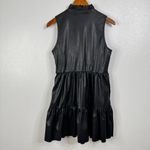 Fate Black Faux Leather Mini Dress Size Medium Photo 1