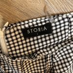 Storia  checkered black white ruffle shorts Photo 1