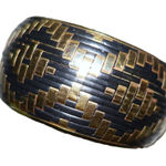Brass Black Bangle Bracelet Photo 0