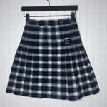 Flynn O’Hara Vintage School Academia Tartan Plaid Pleated Wrap Around Kilt Small Photo 0