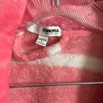 Sonoma  Plush Pink and White Robe Photo 2