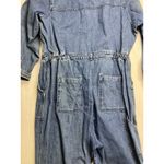 Old Navy Womens Denim Jumpsuit Utility Chambray Long Sleeve Blue Size 2X Photo 11