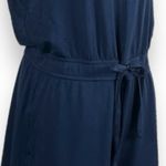 Lou & grey Women’s Romper Pockets Sleeveless Ponte Knit Navy Blue Size Large Photo 8