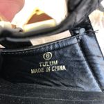 Nicole Miller Black Tulum Gold Studded Ankle Strap Pointed Flat Loafers Photo 4