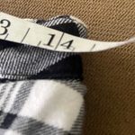 American Bazi Black and white plaid cotton pants size large Photo 7