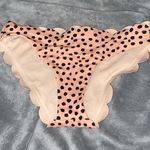 Shade & Shore Nude Bikini Bottoms With Black Polk A Dots Photo 0