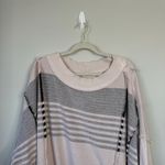 Free People Off the Shelf Maxi Sweater Mauve Chalk Pink Size Small Poncho Photo 3