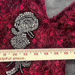 Nanette Lepore Lace Cold Shoulder Maxi Dress Beaded Embellishing Holiday Size 2 Photo 8