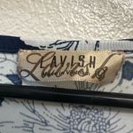 Lavish Floral Mid-Cinch Half-Sleeve Blouse Photo 2