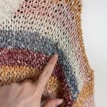 Madewell  Striped Pullover Sweater Sz‎ S Wool Knit Crew Neck Rainbow Cozy Retro Photo 3