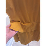Delirius Los Angeles Women's M Mustard Yellow Gold Peplum Mini Dress Cap Sleeve Size M Photo 3