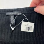 Eileen Fisher  Ribbed Tunic High Side Slits Women Black Size Small Sleeveless NEW Photo 1