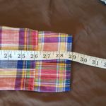 J CREW Womens Button down Shirt Sz Medium Boy fit Plaid Preppy Bohemian Western Photo 13