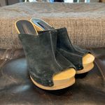 Steven By Steve Madden  Black Suede Studded Barc High Heel Clogs Sz 9B Photo 8