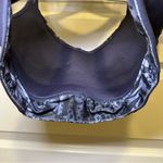 Avia  Navy Blue Print V Neck Padded Racerback Sports Bra M Photo 7