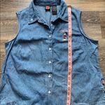 Mickey unlimited  Vintage Denim Sleeveless Button Up XL Photo 4
