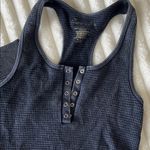 Gypsy + Jade Blue Ribbed Tank and Shorts Set Size L Photo 2