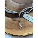 Lucky Brand NWT Layered Chain Red Stone Drop Necklace Photo 6