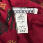 Dress Barn  Blouse Medium Red Black Zebra Print Shirt 90s Boho Safari Vintage Photo 7