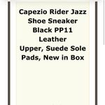 New Capezio Rider Jazz Shoe Sneaker Black PP11 Leather PowerPointe Size 6.5 Photo 8