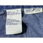 White Stag VTG Faux Wrap Denim Skort Size 12 Boho Embroidered Summer Festival Photo 4