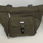 Baggallini Baggalini Tote Bag Purse Personal Item Carry On Travel Pockets Olive Green Photo 0