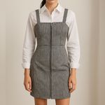 Forever 21 Houndstooth Zip-Front Mini Dress Size M Corporate Siren Collegiate Photo 1