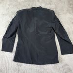 Omanti Silk Blazer Business Career Button‎ Front Jacket Black Size 12 Photo 3