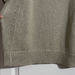 Chico's  Gold Metallic Short Sleeve Knit Top Sweater Size 3 (XL/16 US) NWT Photo 2