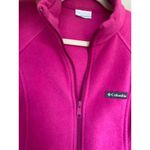 Columbia  Fleece Jacket Bright Pink Full Zip Outdoor Hiking M Granola Winter Core Photo 8