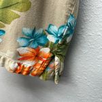 Hawaiian Floral Tropical Beachy Vacation Event Party Festival Womens Shirt Large Orange Photo 4