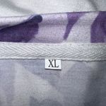 Cute white 3/4 sleeve top with purple and lavender leaf design! Size XL Photo 6