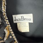 Jack Bryan Vintage Black Beaded Shoulder Pad Cocktail Dress Size 8 Photo 7