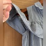 Anthropologie  Sunday in Brooklyn Navy Stripe Scilla Cold Shoulder Blouse size SM Photo 4