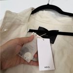 Mango  MNG 100% Linen Cream Long Length Trench Coat Waist Tie NWT NEW Photo 3