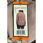 Hilary Radley Women’s Pink Violet Floral blouse shirt XXL Photo 3