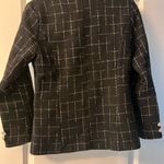 None Elegant Black Checkered Double-Breasted Blazer Photo 3