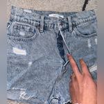 PacSun Eco Medium Blue Ripped Vintage High Waisted Denim Shorts Photo 4