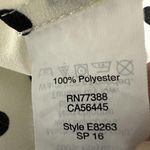 Talbots J.Crew Polka Dot Semi Sheer Flutter Sleeve Cap Blouse Sz 12 Cream/Black Photo 8