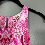 Violet+Claire Women's Bright Pink Boho Printed Tank Top - Size Small - Bold Photo 1