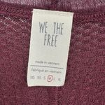 We The Free We The Free People Laguna Waffle Knit Top Burgundy Red Long Sleeves Size Medium Photo 8