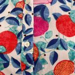 J. McLaughlin Fruit Print XS Cotton Button Up Shirt Photo 6