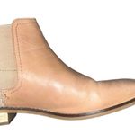 Toms Ella Leather Chelsea Boots Womens Size W7 Honey Leather Faux Shearling Photo 5