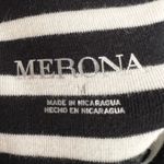 Merona Black Striped Turtleneck Top Minimalist Y2K Grunge Retro 2000s Medium Photo 2