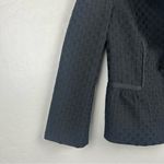 Loft Ann Taylor black wool blend textured ruffled blazer jacket size 8 NEW Photo 8