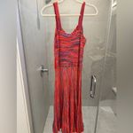Scoop NYC Micro Stripe Midi Dress Pink Size L Photo 9