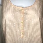 JCrew Factory Stripe Sequin Cotton Tank Peach 2 Orange Photo 4
